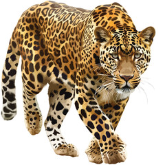 Leopard Clipart  isolated on white background - obrazy, fototapety, plakaty
