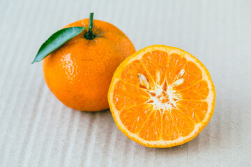 orange isolated on white background.