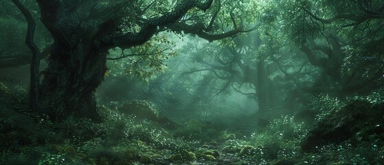 Dark forests that whisper the lost languages of enchanted worlds