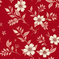  All Over Flower Digital Printed pattern Digital textile design hand draw motifs beautiful    flowers
