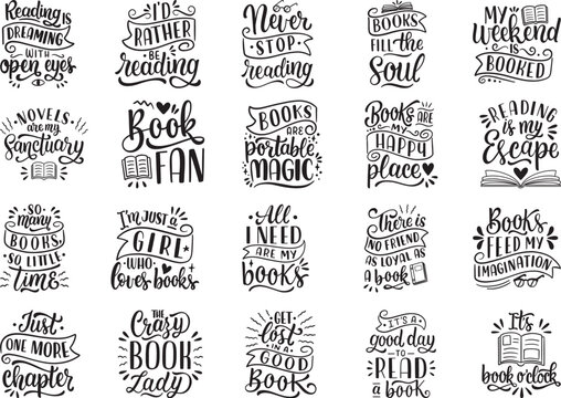 Books Lover Words Adobe Illustrator Artwork