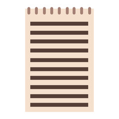 Spiral Notepad With Horizontal Lines Icon
