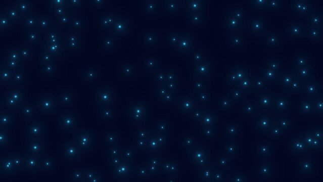 3d rendering of wondaful Particle at night view, 4K video animation.