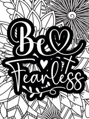 Christian Jesus Quotes Flower Coloring Page Beautiful black and white illustration for adult coloring bookt