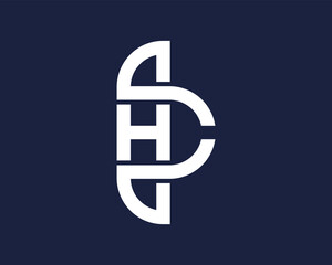 Letter hc infinity logo template design 