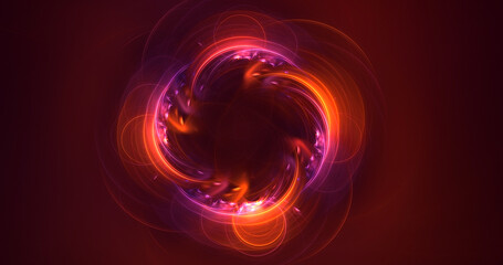3D manual rendering abstract round hole light background. Its not AI Generatd illustration.