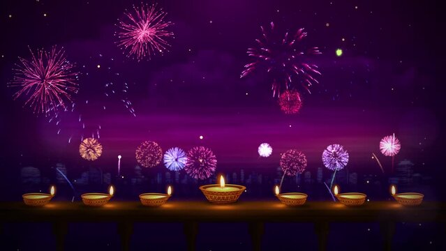 Diwali Lights And Fireworks