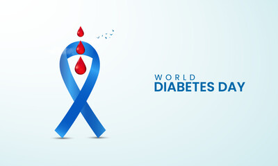 World Diabetes Day, Diabetes Day creative design for socail media post, vector illustration.