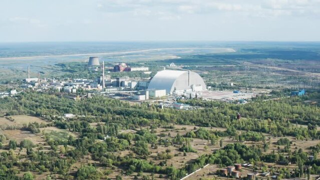 The Chernobyl Nuclear Power Plant, responsible for the 1986 Chernobyl disaster.