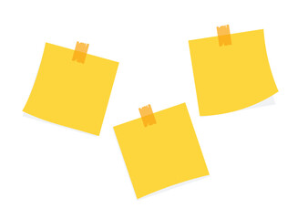 set of paper sticky note vector illustration