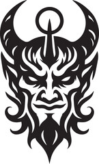 Devil,Shaitaan,Beast Face Vector Design