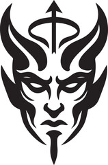 Devil,Shaitaan,Beast Face Vector Design