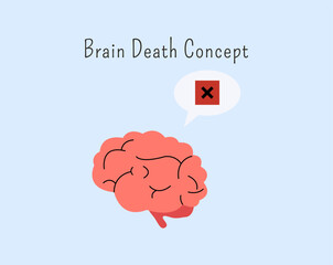 Human organ donation for transplantation concept with hand, suitable for medical banner, infographics and education. Brain death concept. organ donation concept. 