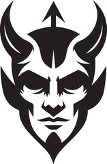 Devil,Shaitaan,Beast Face Vector Design