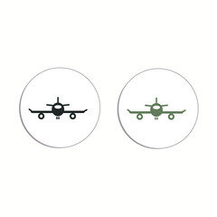 Aircraft. Simple Related Vector Icons Set for Video Vector