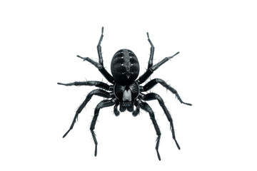 Black Spider's Domain on Transparent Background