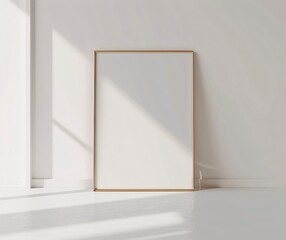 Blank Canvas A White Wall Awaits Your Artistic Touch Generative AI