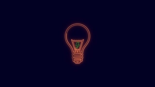 glowing Light bulb icon