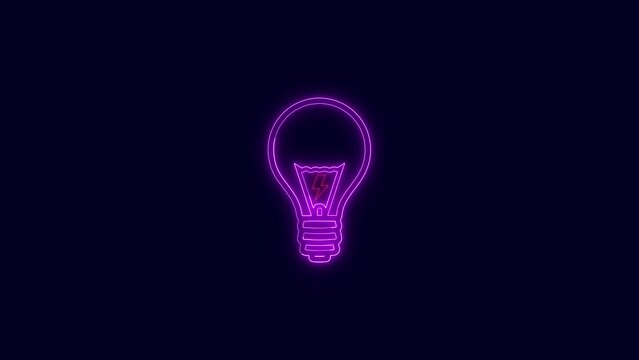glowing Light bulb icon
