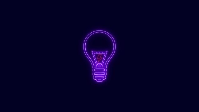 glowing Light bulb icon