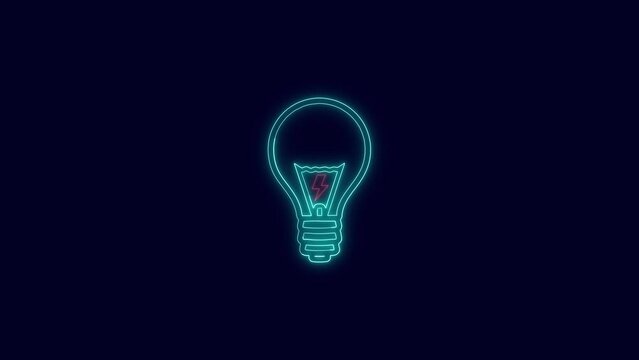 glowing Light bulb icon