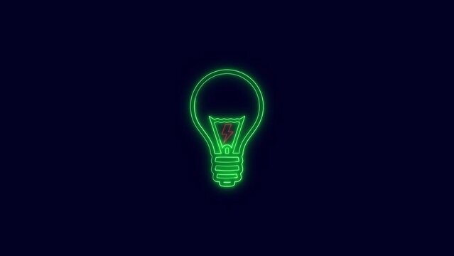 glowing Light bulb icon