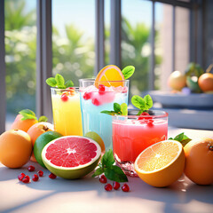 fresh fruit juice