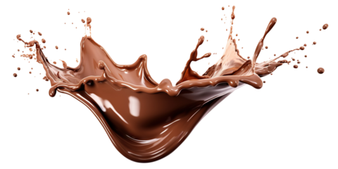 Chocolate splash cut out