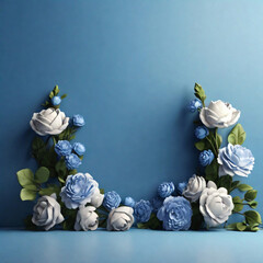 Blue and white bouquet