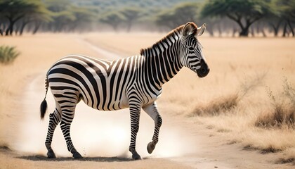 A Zebra In A Safari Escape