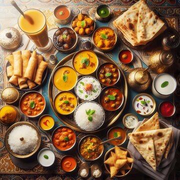 indian cuisine, indian thaali, rice thaali,, desi food, indian food, rajma chawal, dokla, gulab jamun