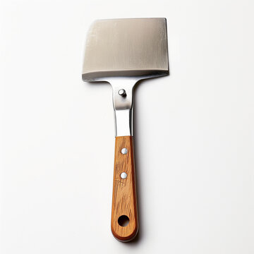 Kitchen utensils - Meat claever on white background