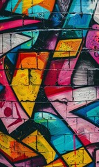 Colorful Graffiti Wall Art A Blend of Street Art and Monthly Events Generative AI