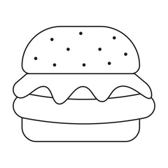 Burger Doodle Food