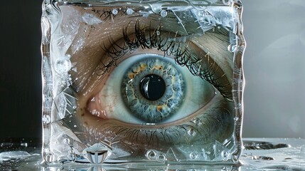 Eye of the Month A Glimpse into the World of Crystal Clear Eyes Generative AI