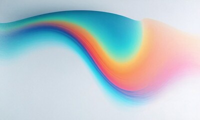  Vibrant orange teal psychedelic grainy gradient color flow wave on white background - 769431934