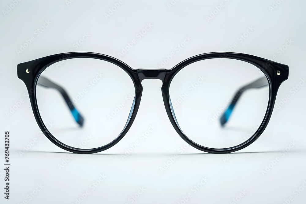 Wall mural eyeglasses isolated on white background