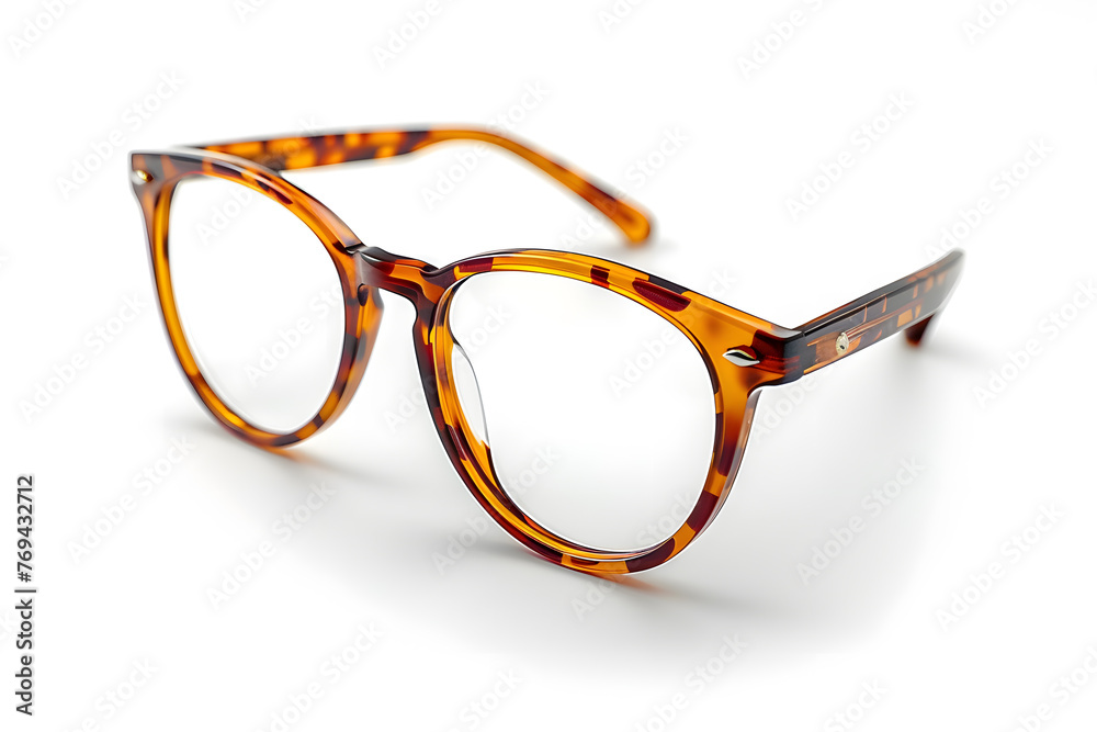 Wall mural eyeglasses isolated on white background