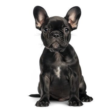 French Bulldog puppy on transparency background PNG
