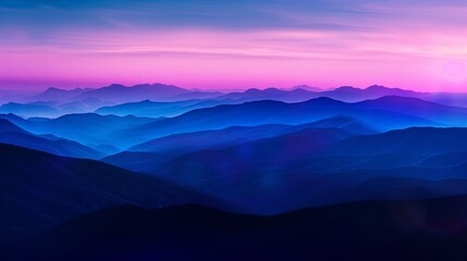 Obraz premium Blurred image of mountains evening time background