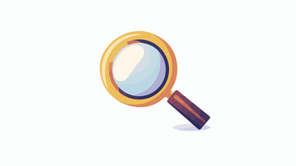 Search magnifying glass icon Flat vector 