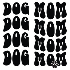 Dog Mom Retro SVG Art & Illustration
