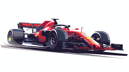 Super Grand Prix.. Flat vector isolated on white background - obrazy, fototapety, plakaty