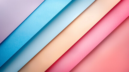 abstract colorful background with paper cutout effect in pastel colors 