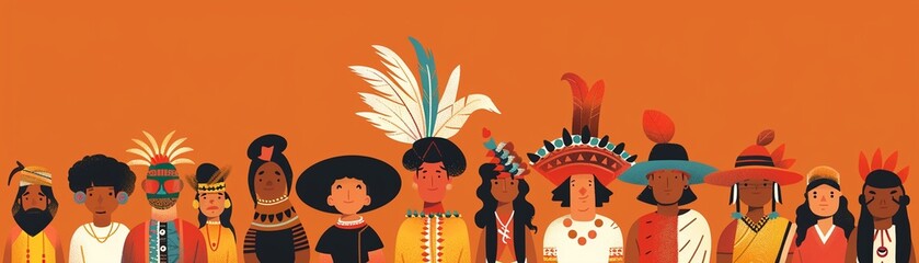 Using visual elements to represent the issues surrounding cultural appropriation , Minimalist cartoon style