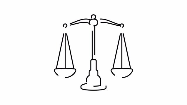 Animation Scales icon. Transparent background with alpha channel 
