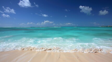 turquoise ocean in front