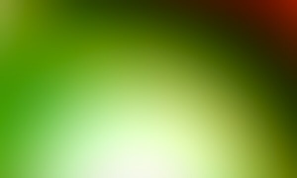 Abstract blurred background image of green, red colors gradient used as an illustration. Designing posters or advertisements.