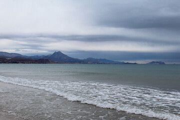 lake in the mountains, natural background beautiful sea view