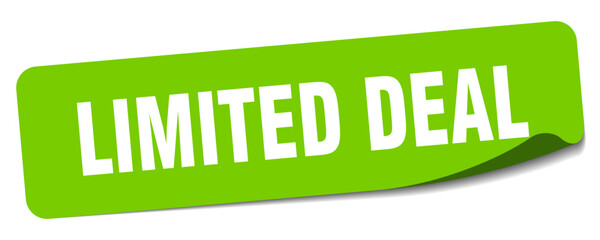 limited deal sticker. limited deal label
